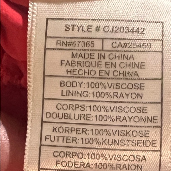 Cupcakes and Cashmere Red Astra Printed Crepe Ruffled Romper - Picture 14 of 14